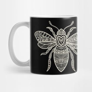 Dot Art Tattoo Style Bee For Bee lover and Beekeeper Mug